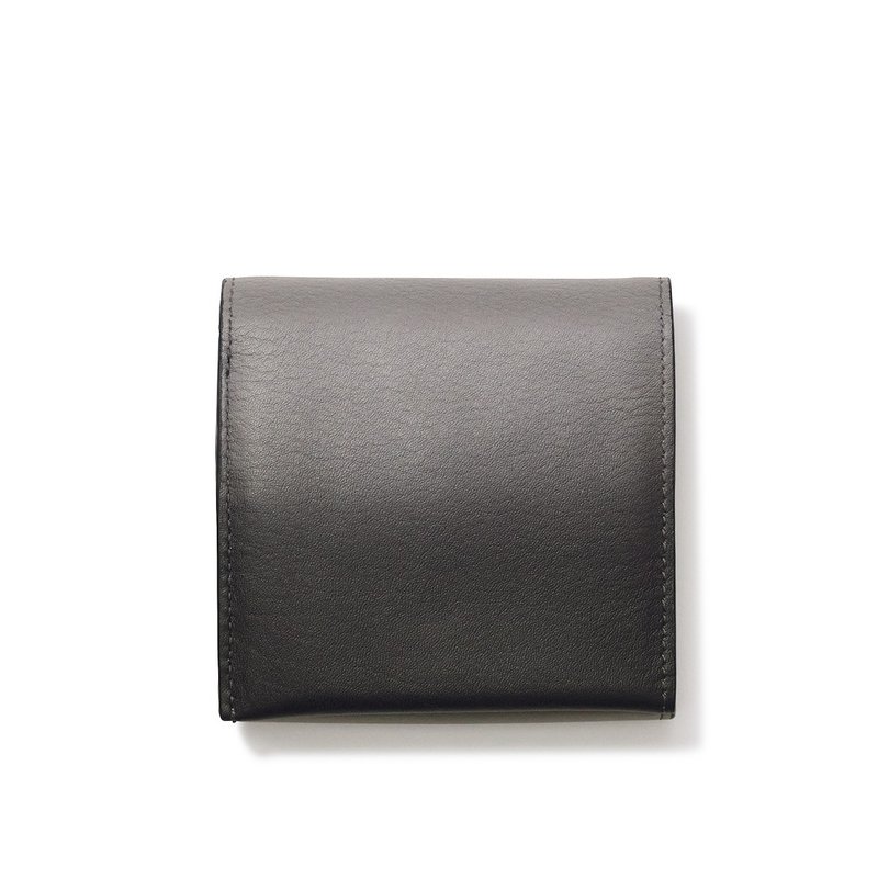 Soft Edge Square Short Clip - Dusk - Wallets - Genuine Leather Black