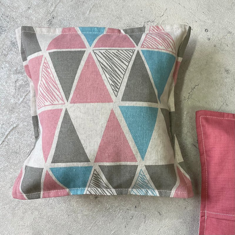 Tea scented pillow - flipped triangle - Pillows & Cushions - Cotton & Hemp 