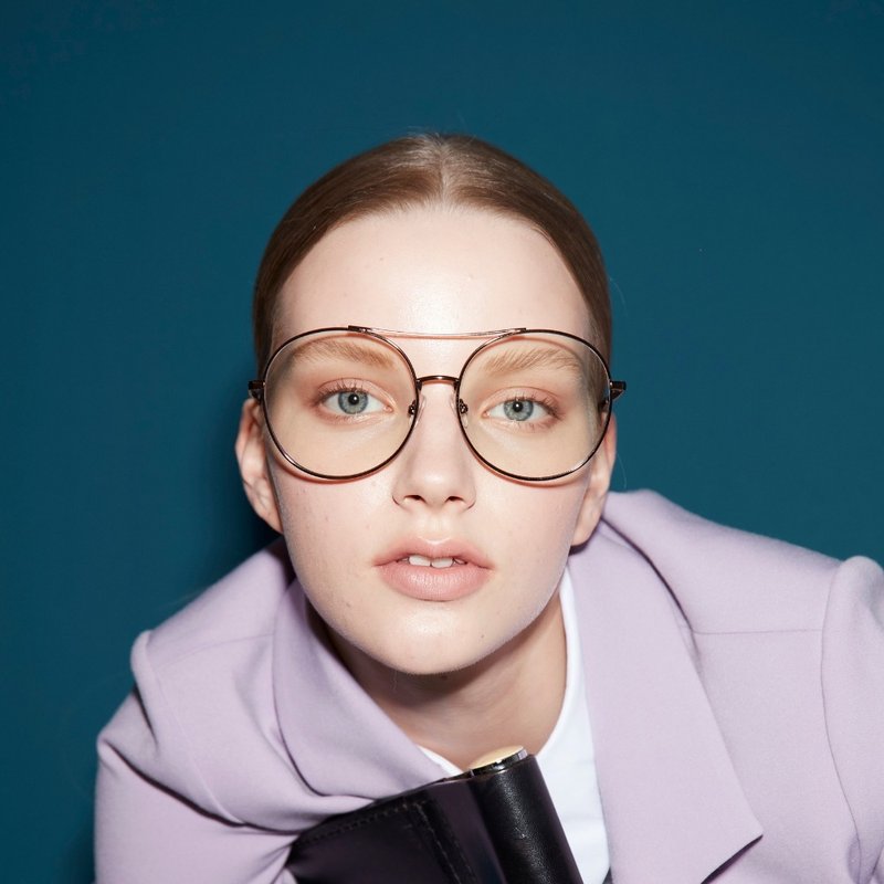 Lulu Blue Light Glasses Coffee - กรอบแว่นตา - ทองแดงทองเหลือง 