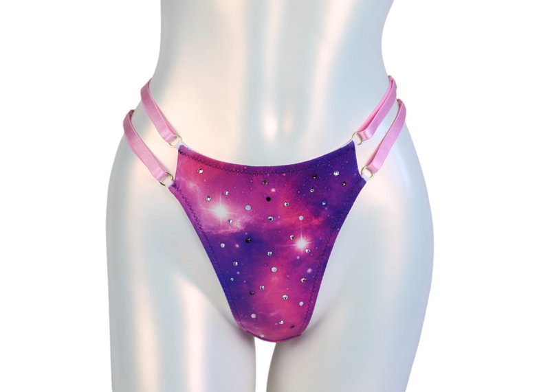 Galaxy Thong Pink - 女內衣褲 - 其他材質 粉紅色