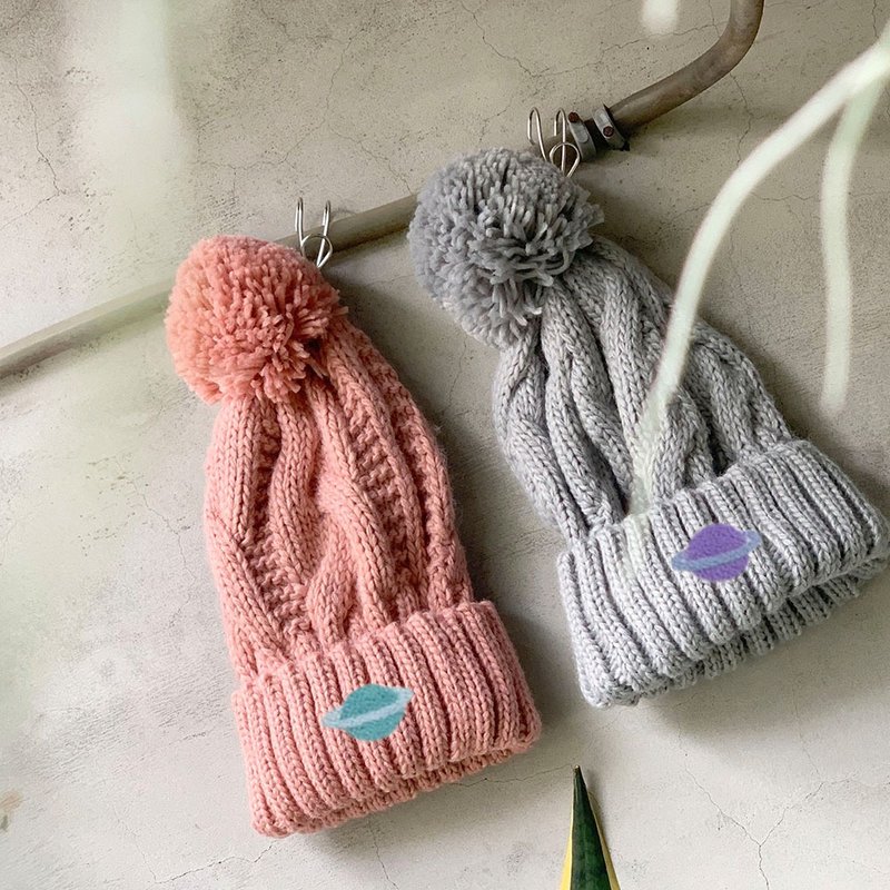 【Q-cute】Hats Series-Saturn - หมวก - เส้นใยสังเคราะห์ หลากหลายสี