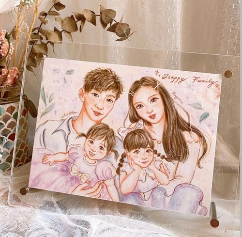 Hanabi -Joyjoy 香港速畫及插畫師 客製似顏繪/插畫/結婚禮物/人像/手繪/情侶禮物/聖誕禮物