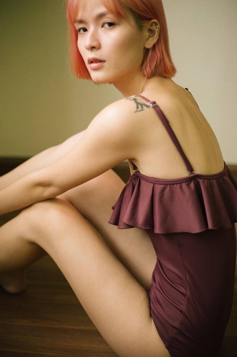 Red Jellyfish Swimwear Size S - 女泳衣/比基尼 - 棉．麻 