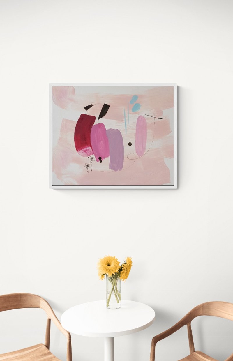 Giclee print abstract Seek 4/abstract painting/home decor - โปสเตอร์ - กระดาษ หลากหลายสี