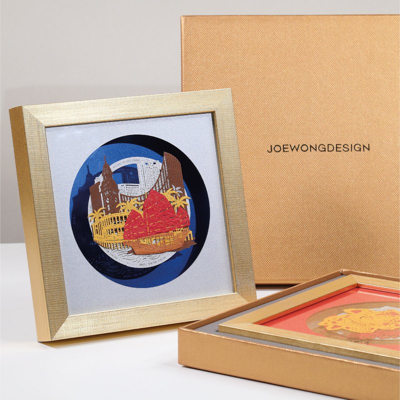 Victoria Harbour - Paper Art Frame 【Art Gift, Corporate Gift, Home decor】 - ของวางตกแต่ง - กระดาษ 