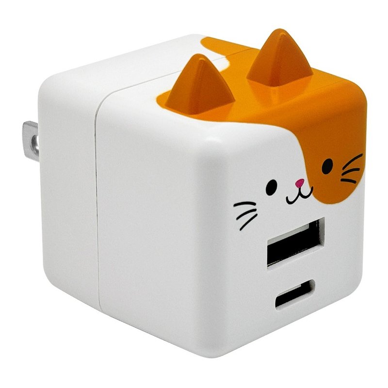 RASTABANANA Moba-Nya 20W 充電頭Type-C +Type-A(2.4A) 支援PD - 手機配件 - 矽膠 多色