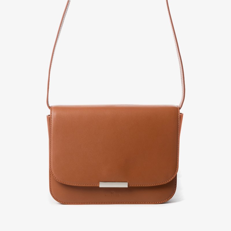 Ally Crossbody Bag | Cinnamon - Messenger Bags & Sling Bags - Genuine Leather Brown