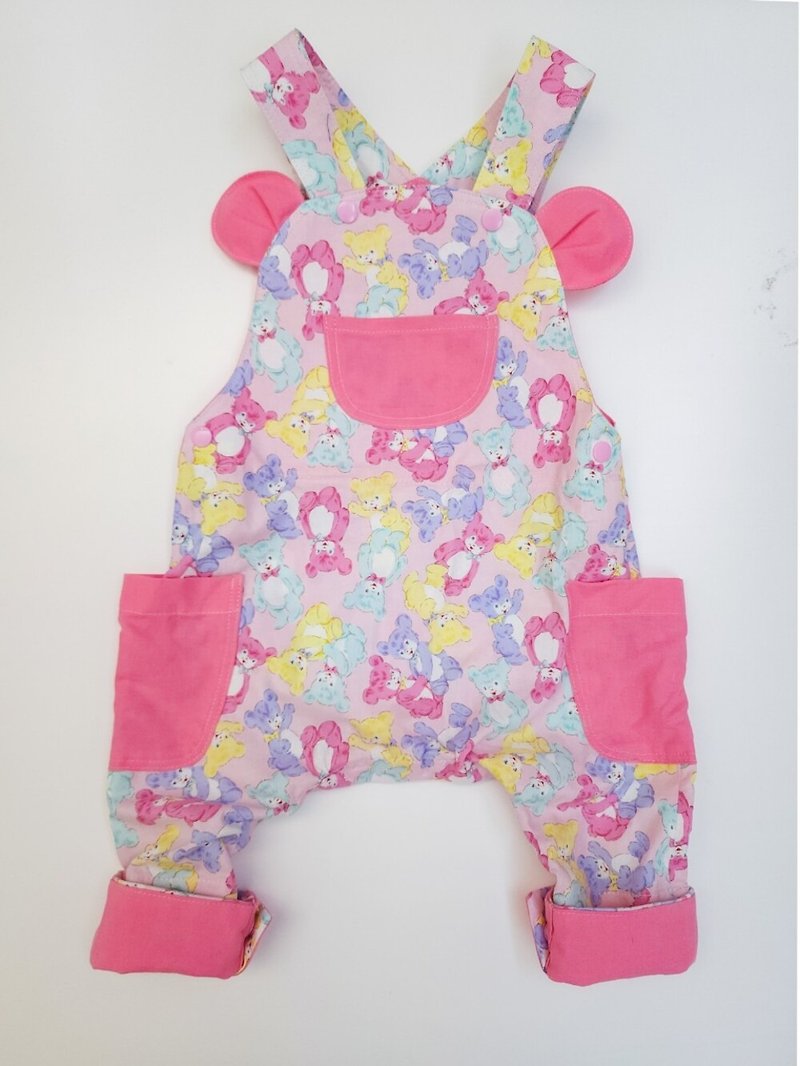 Bear Suspenders - Bear Honey Pot - Tops & T-Shirts - Cotton & Hemp Pink