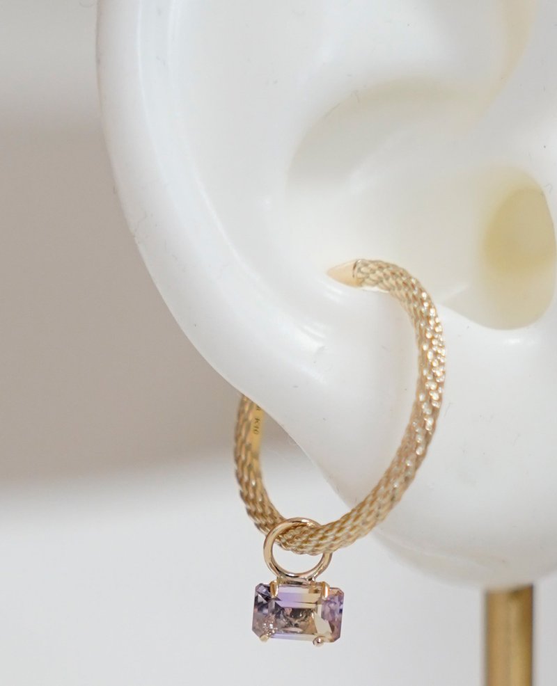 K10 Birthstone Earcuff Ring-2 - 耳環/耳夾/耳骨夾 - 其他金屬 多色