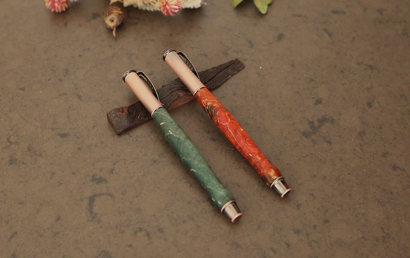 穩定木鋼珠筆/原木手工筆/聖誕節禮物 - 鋼珠筆 - 木頭 