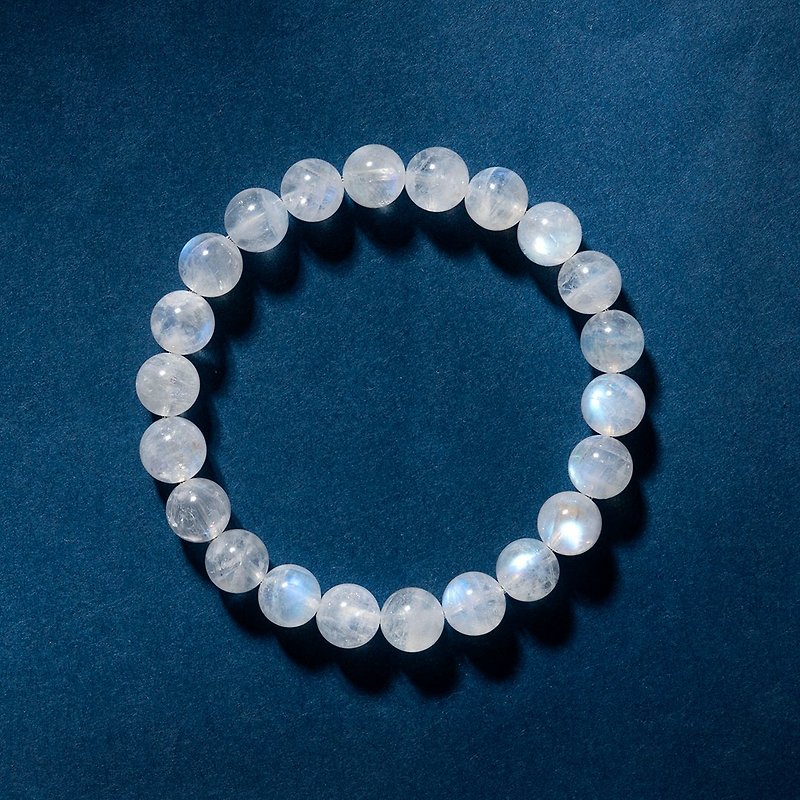3天發貨 印度藍月光石天然 水晶手鍊 | 月亮石 | 愛情人緣 - 手鍊/手環 - 水晶 白色