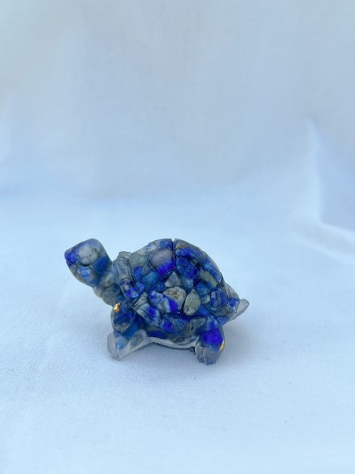 ラピスラズリー　亀置物 ラピスラズリー 亀置物