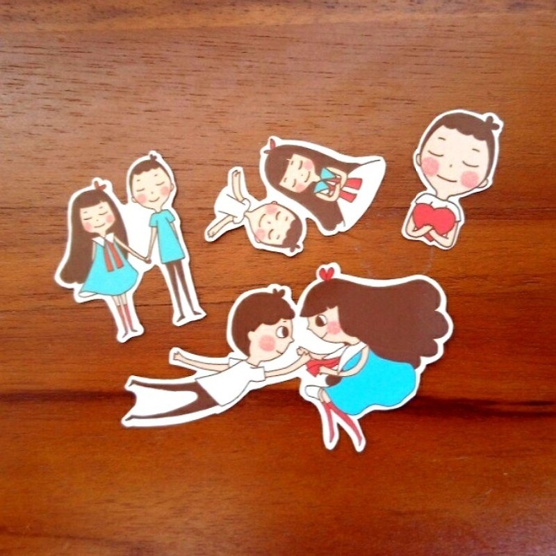 [You are my special presence] waterproof stickers group - Stickers - Paper Brown
