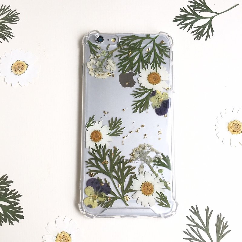 The Twine - pressed flower phone case - Phone Cases - Plants & Flowers Green