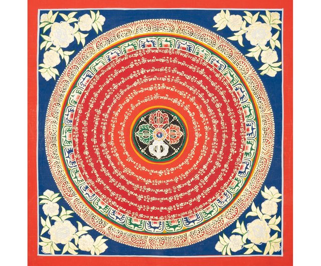 マントラ マンダラ ― 手作りのタンカ 音 開放 悟りを象徴する作品