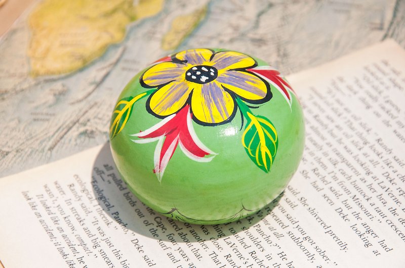 Stationery Office Healing Wooden Paperweight/Hand-painted Paperweight/Paperweight Paperweight-Forest Flower - Other - Wood Multicolor