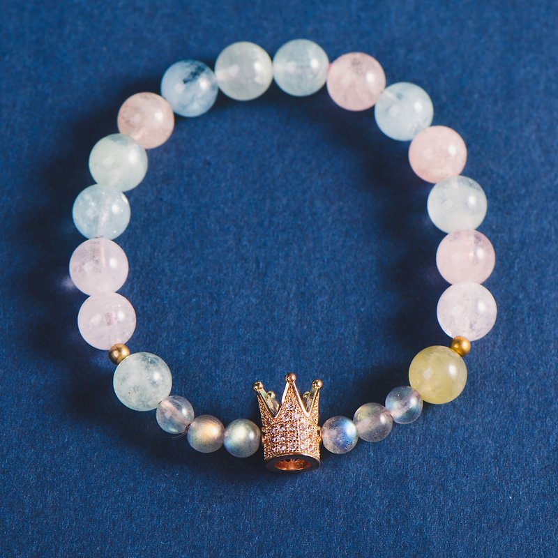 Brazillian Morganite Natural Gemstone Genuine Crystal Colorful Bracelet - Bracelets - Gemstone Pink