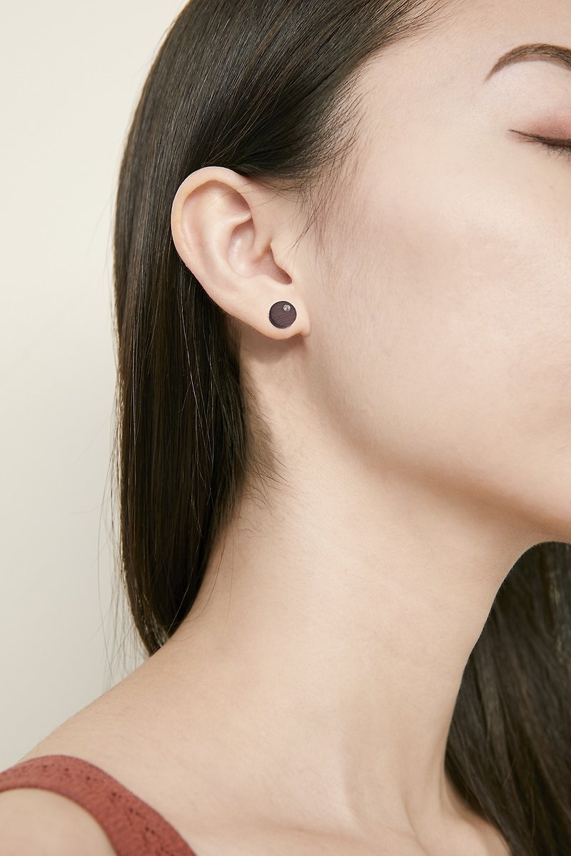 YAO Design Round Diamond Stud Earrings |
