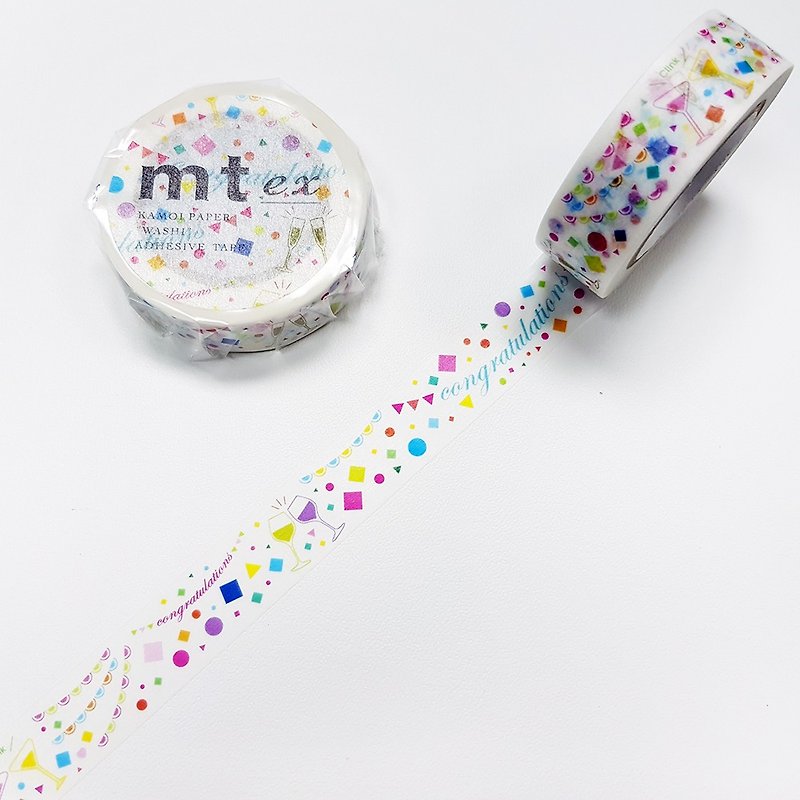 mt ex Masking Tape【Cheers (MTEX1P158)】2018AW - Washi Tape - Paper Multicolor