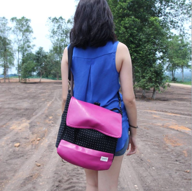 HARNS 2in1 side backpack shoulder bag + - Backpacks - Paper Purple