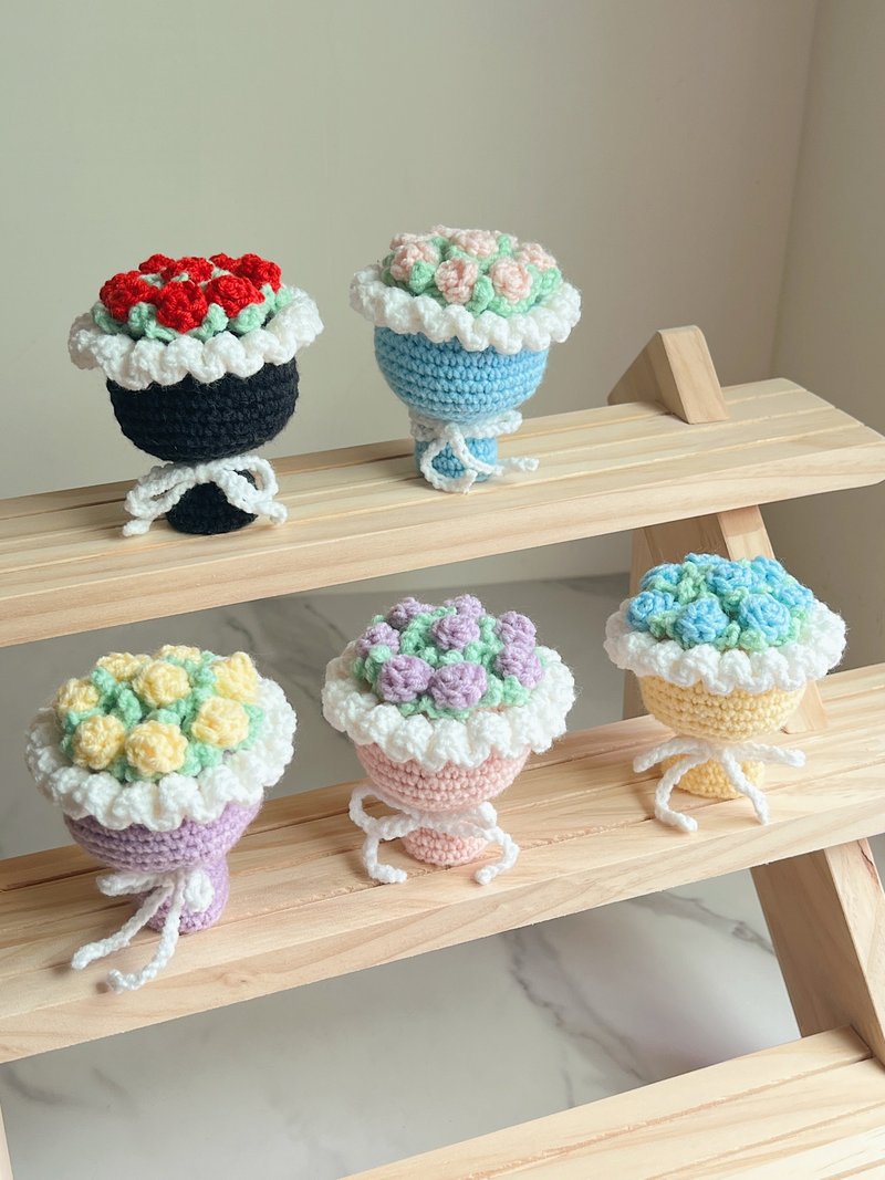 mini bouquet - ของวางตกแต่ง - ไฟเบอร์อื่นๆ หลากหลายสี