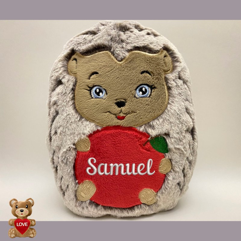 Personalised Cute Hedgehog Stuffed toy ,Super cute personalised soft plush toy - ตุ๊กตา - โลหะ สีนำ้ตาล