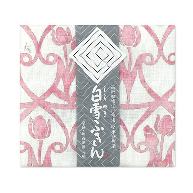 Kyoyuzen dyed all-purpose towel/tulip red - ผ้ารองโต๊ะ/ของตกแต่ง - ผ้าฝ้าย/ผ้าลินิน สีแดง