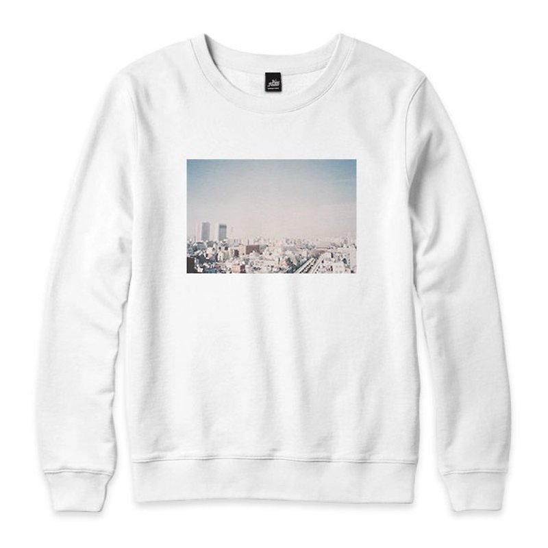 東京-ホワイト-ニュートラルバージョンユニバーシティT - Tシャツ メンズ - コットン・麻 ホワイト