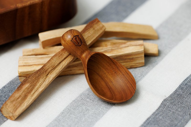 Islandofferf (Made in Thailand) Solid wood spoon - ช้อนส้อม - ไม้ สีนำ้ตาล