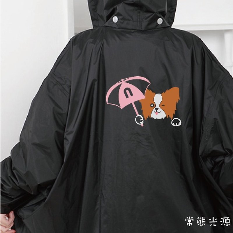 反光雨衣 防水風雨衣 雨天有牠陪我 蝴蝶犬款 - 雨傘/雨衣 - 防水材質 多色