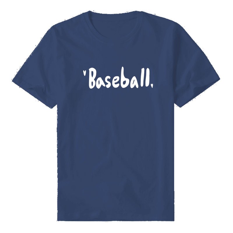 |Tee| I love baseball T Shirt top (8 colors can be selected) - เสื้อยืดผู้ชาย - ผ้าฝ้าย/ผ้าลินิน หลากหลายสี