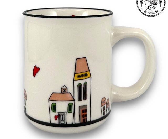 Italy EGAN- European-style cottage series 2 coffee cups 1 sugar bowl gift  box set red 100ML - Shop soloev Mugs - Pinkoi