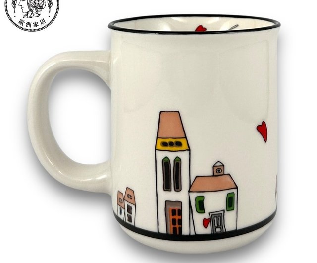 Italy EGAN- European-style cottage series 2 coffee cups 1 sugar bowl gift  box set red 100ML - Shop soloev Mugs - Pinkoi