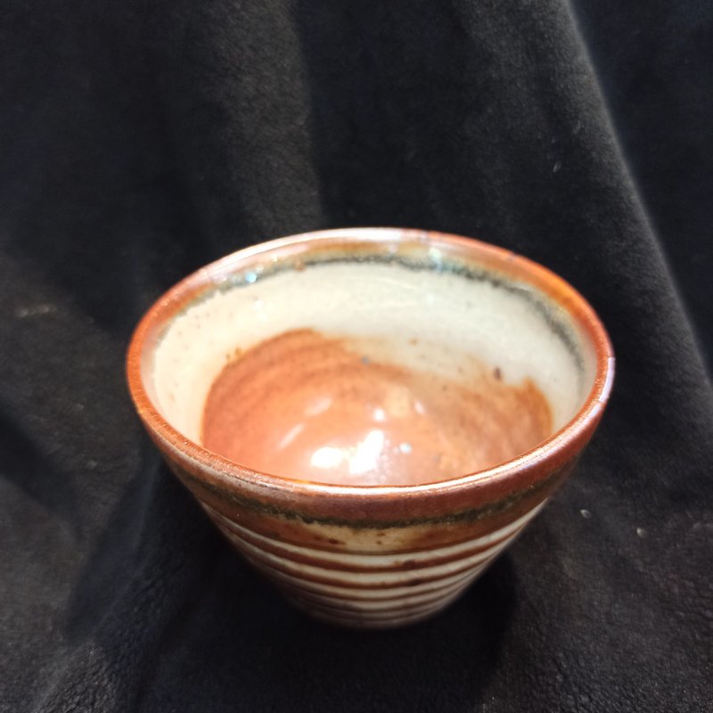 Shinoyaki Small Pork Mouth Tea Cup - ถ้วย - ดินเผา หลากหลายสี