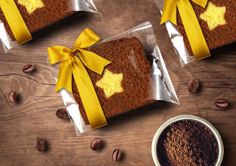 [Mr. Tao De Handmade Brownie Monopoly] Ribbon-Vanilla Coffee Tibetan Star Pound Cake - Cake & Desserts - Fresh Ingredients Brown