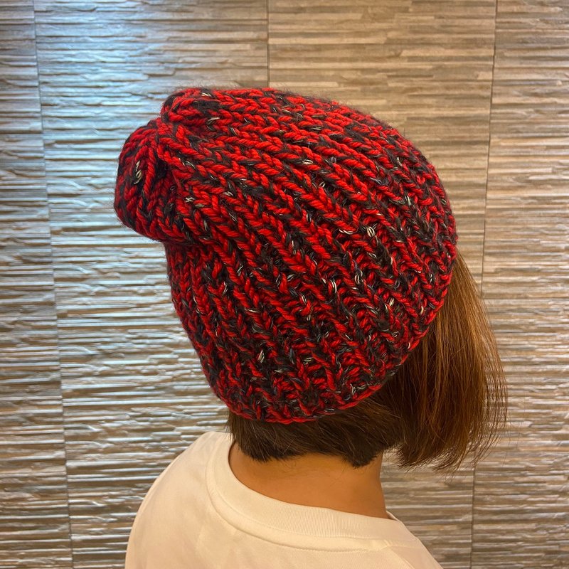 純手工手織毛帽 - 南美羊駝/羊毛帽 共有四色可選擇 - 帽子 - 羊毛 多色