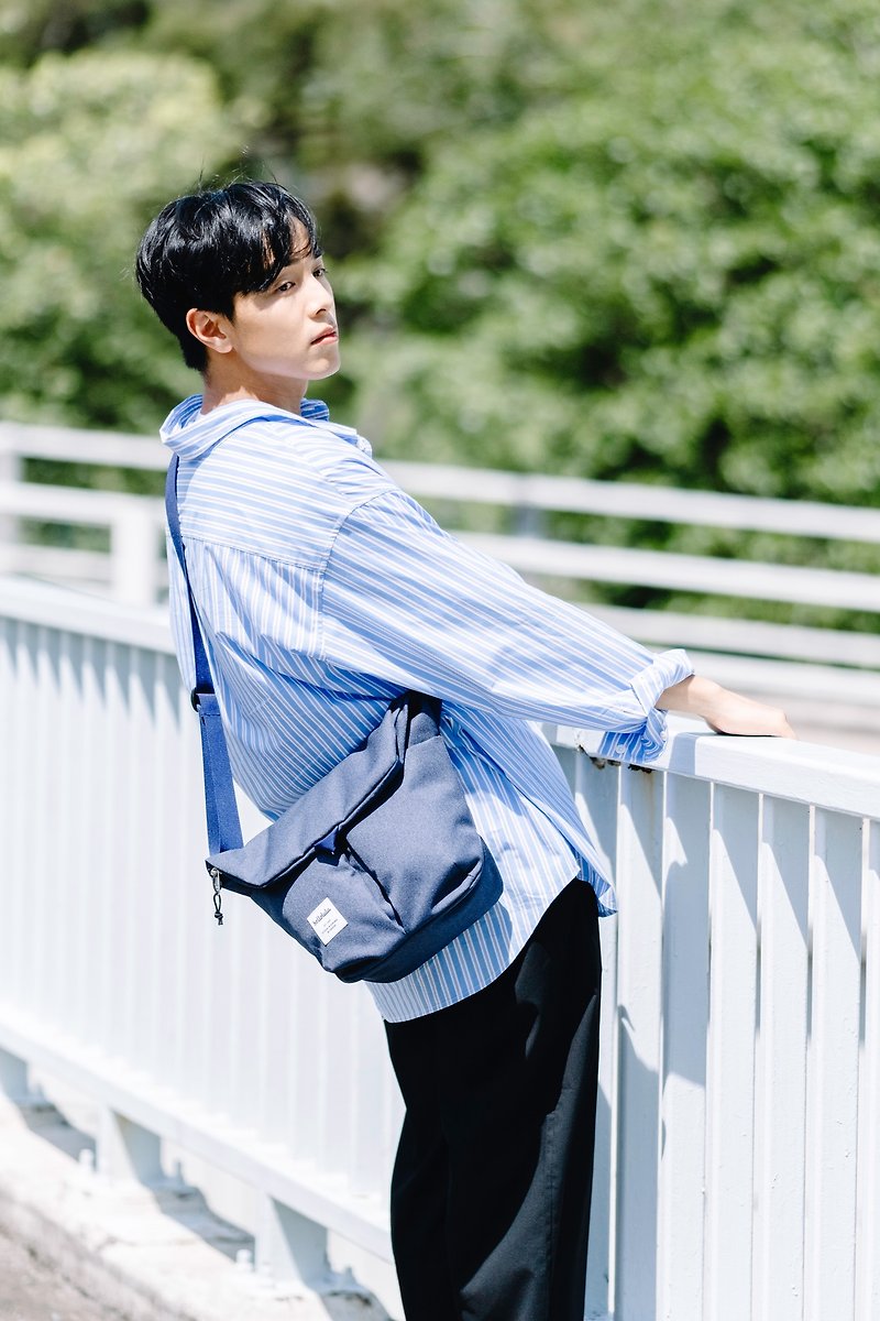 【hellolulu】KASEN All Day Shoulder Bag - Sapphire - Messenger Bags & Sling Bags - Polyester Blue