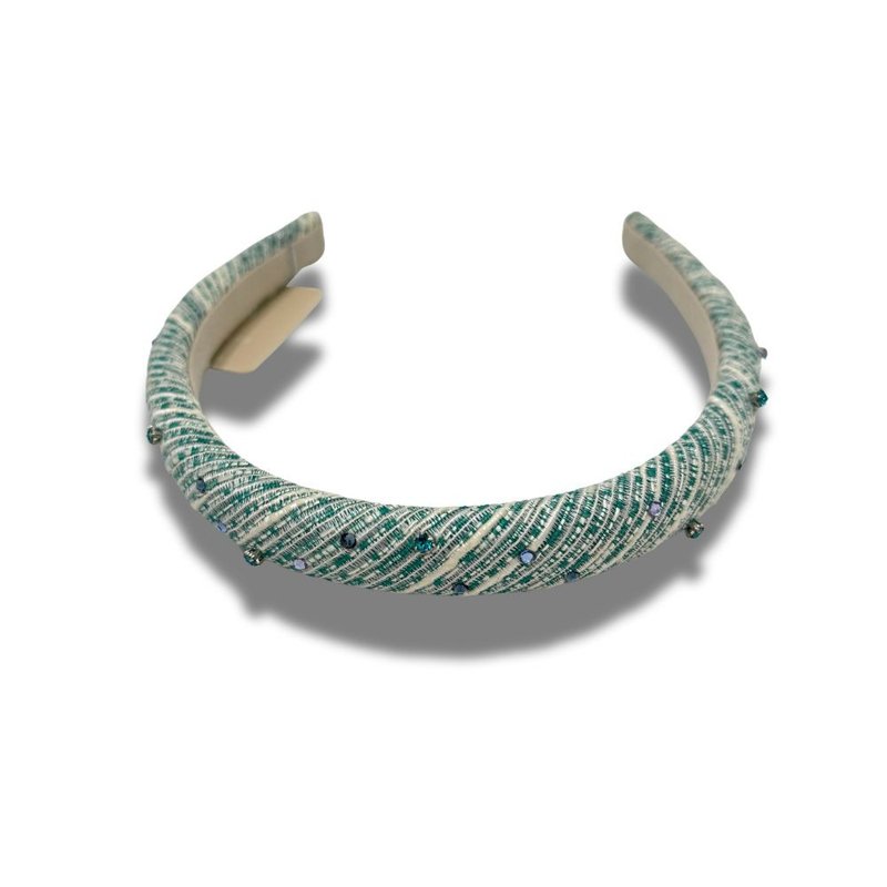 COMPLEX BIZ 優雅絲絨髮箍 布面帶鑽 - 髮夾/髮圈 - 其他材質 多色