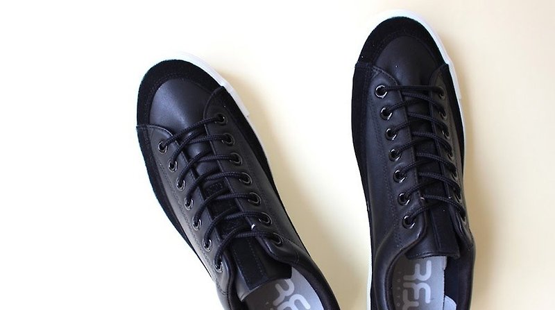 【RFW】BAGEL-LO LEATHER - 男款休閒鞋 - 真皮 黑色