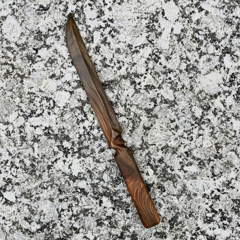 我販劍　妖刀　覡靚　綠檀收藏藝品　匕首木刀小刀　魔劍紙鎮 - 擺飾/家飾品 - 木頭 綠色