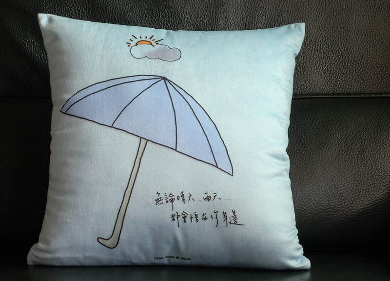 [抱枕]雨傘(客製) - 枕頭/抱枕 - 其他材質 白色