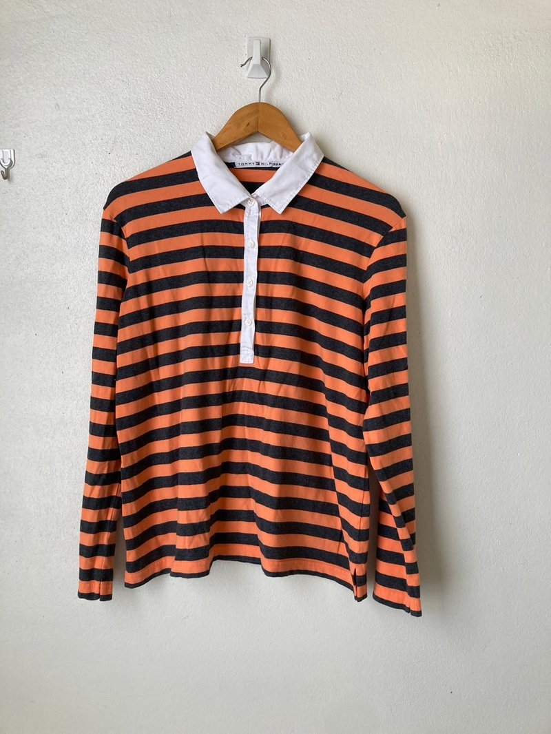 Vintage Tommy Hilfiger Polos rugby Shirt size XL - 女裝恤衫 - 棉．麻 