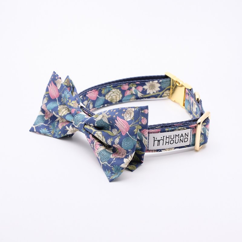 LOTUS FLORAL COLLAR - Collars & Leashes - Paper Blue