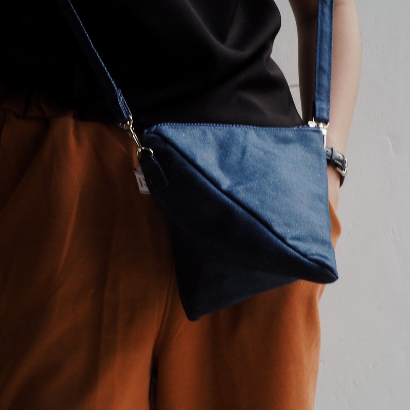 JEAN TRIANGLE - กระเป๋าเป้สะพายหลัง - ผ้าฝ้าย/ผ้าลินิน 