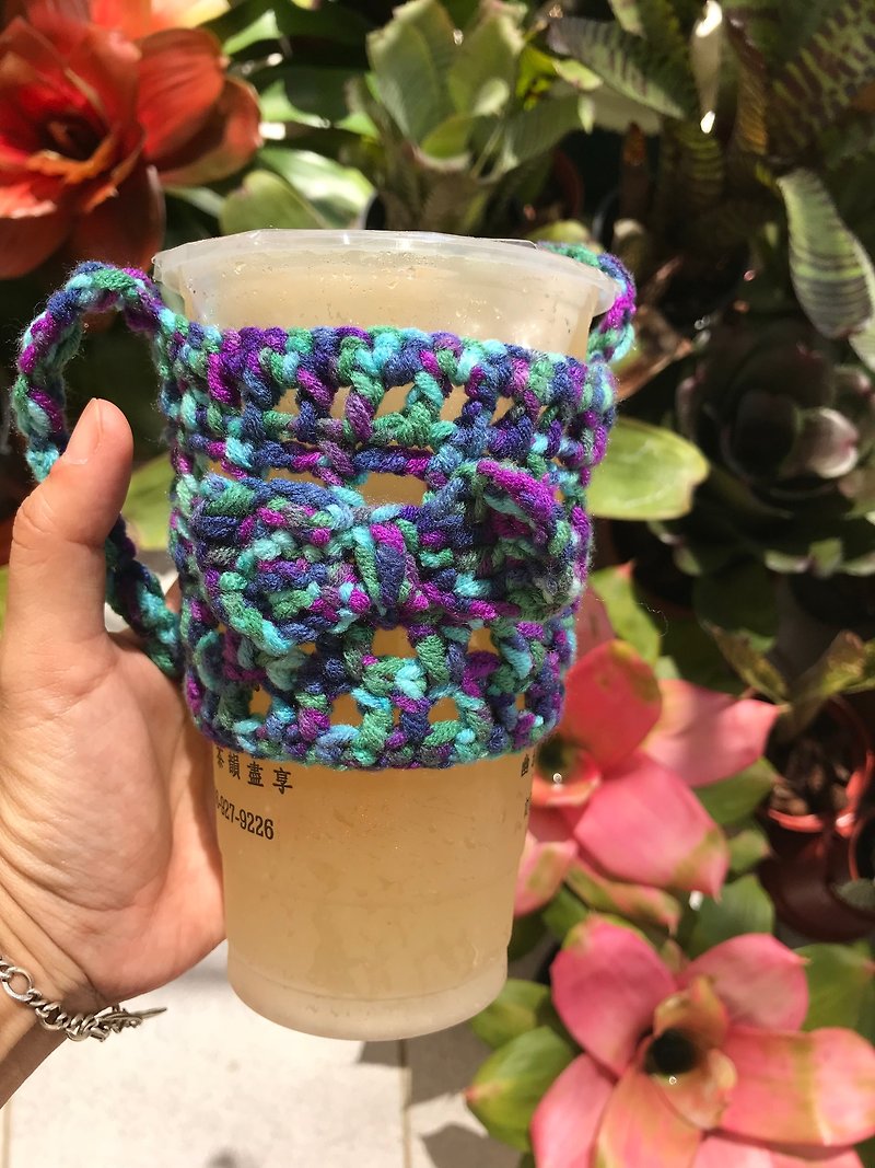 Wednesday hand-woven cute bow drink tote bag is on sale - Beverage Holders & Bags - Other Materials Blue