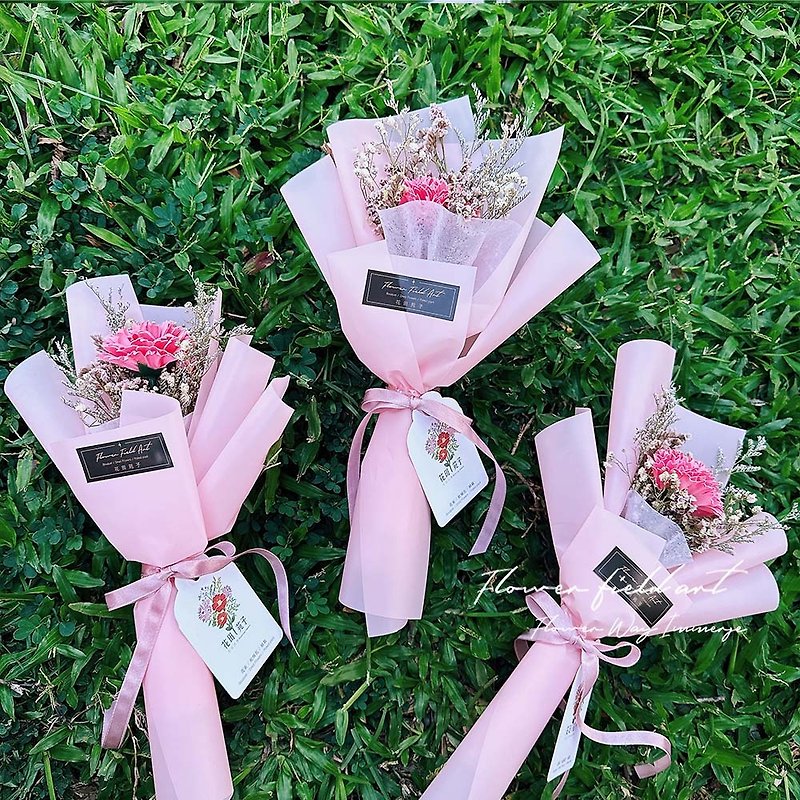 mother's day bouquet soap carnation dry bouquet soap flower bouquet soap flower - Dried Flowers & Bouquets - Plants & Flowers Pink