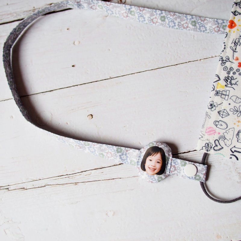 寶貝照片訂製造型口罩繩 女孩系 開學禮 - 其他 - 其他材質 多色
