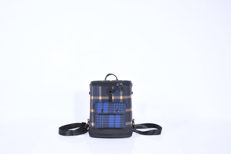 Captain Mini Tartan Yellow/Blue Scottish Plaid Travel Backpack (Mini) - อุปกรณ์เสริมกีฬา - วัสดุอื่นๆ หลากหลายสี