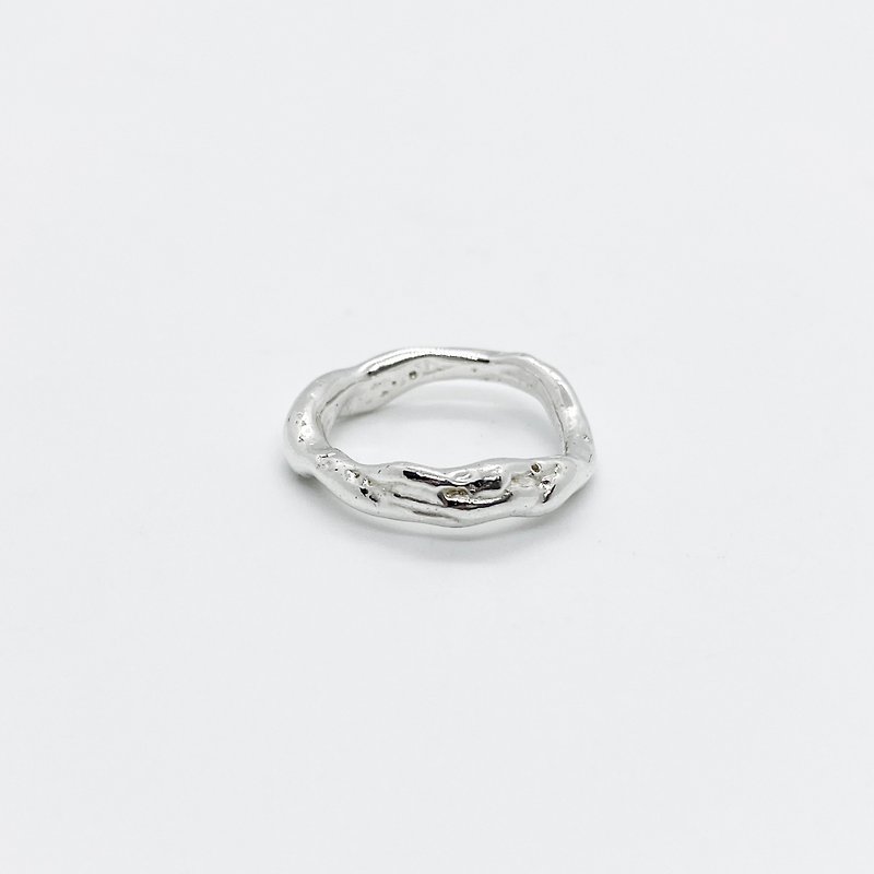 Melting circle / Ring set of three - General Rings - Sterling Silver Silver