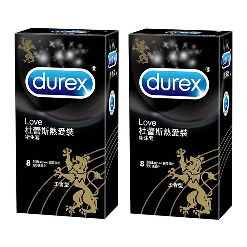Durex杜蕾斯 熱愛裝 王者型保險套 8入裝*2盒 - 情趣用品 - 乳膠 透明